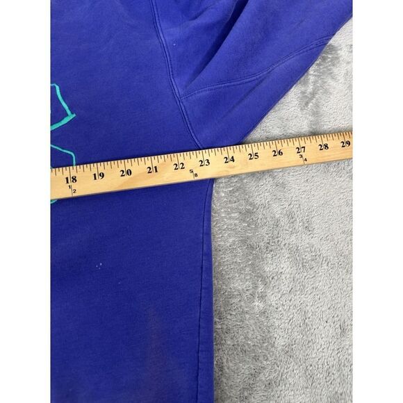 Vintage 90s Umbro Soccer Pullover Sweatshirt Men's Medium Blue - Picture 10 of 12
